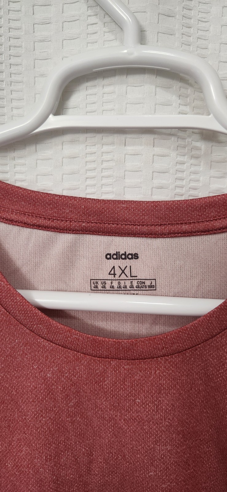NEW ADIDAS MEN'S ESSENTIALS DESIGN 2 MOVE TEE EB3983 - SIZE 4XL - COLOR RED DM2 gallery
