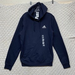 Adidas Feel-Cozy Hoodie Sweatshirt Mens Sz S Navy Blue Multi Sport Long Slv New