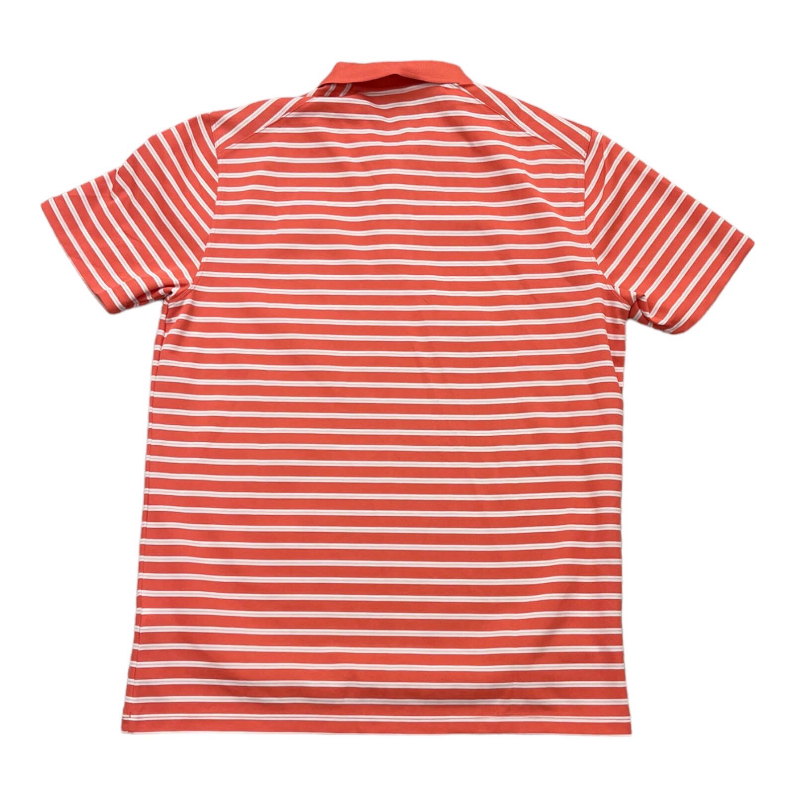 Nike Dri-FIT Move To Zero Orange Mens Striped Golf Polo Shirt Size M DH0829-814 gallery