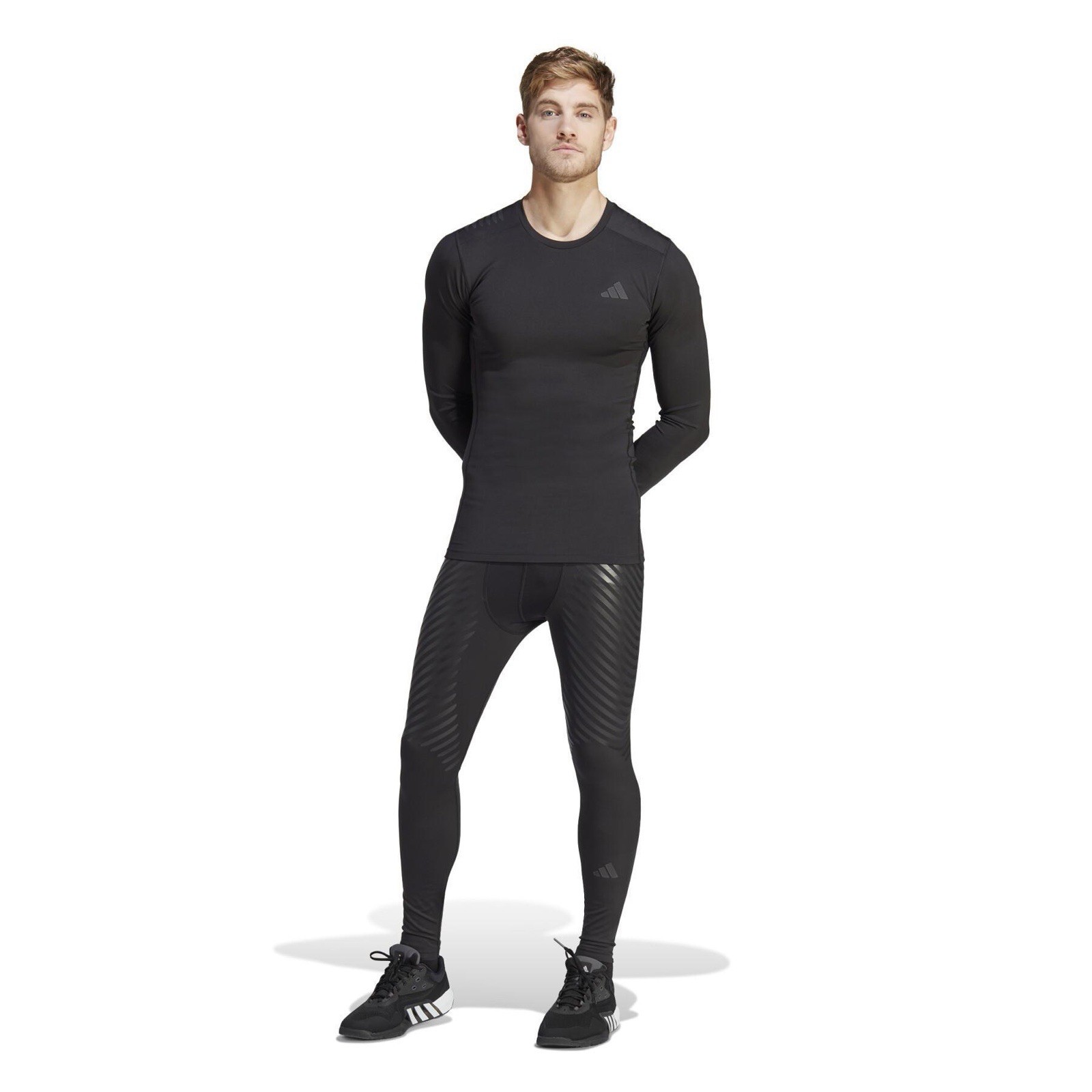 Adidas Techfit Control Rheon Black Long Sleeve Training Shirt Men's XL HS9814 gallery