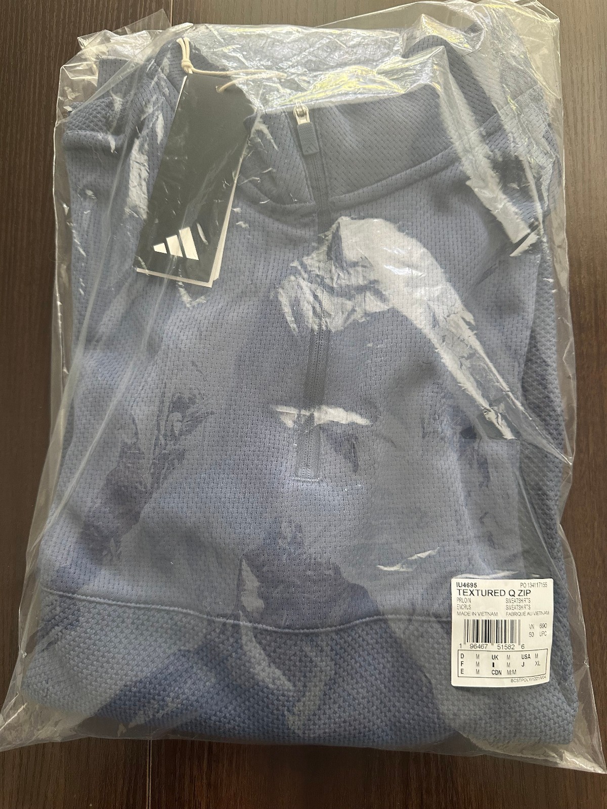 Adidas Ultimate 365 Textured Quarter Zip Men's Sweatshirt Brand New IU4695 Sz L gallery