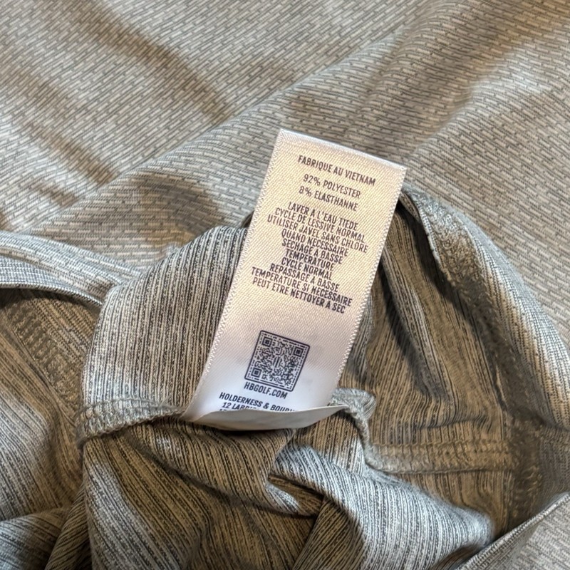 NWT Holderness & Bourne Quarter Zip 'The Bell' Pullover Mens Size Medium In Grey gallery