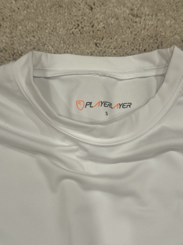 PlayerLayer -Men’ Base Layer Thermal Crew Neck Set- White & Midnight Blue (2) gallery