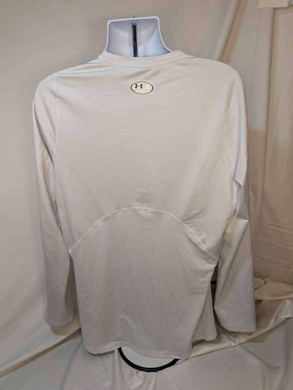 Under Armour ColdGear Fitted Long Sleeve T-Shirt White XL Men gallery