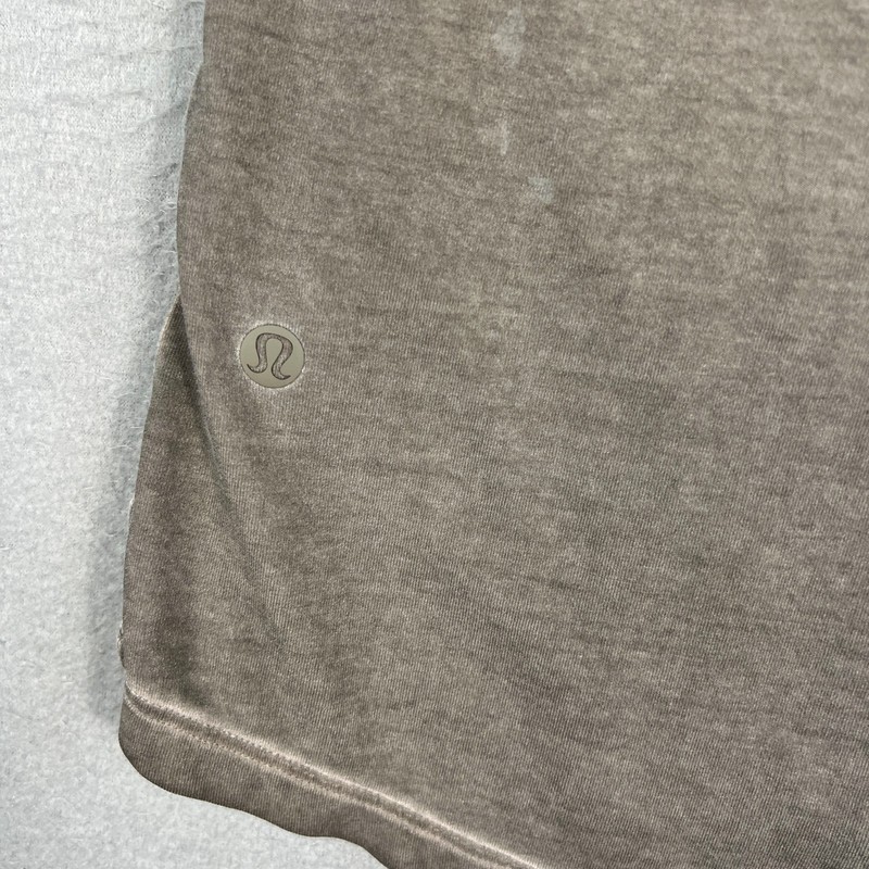 Lululemon Basic 5 Year Tee T Shirt Fits M Carbon Dust Sun Wash Pima Cotton Blend gallery