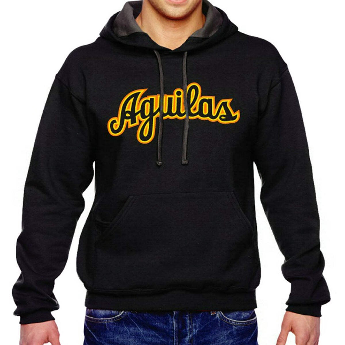 Aguilas Cibaeñas Cursive letters and Black Hooded gallery