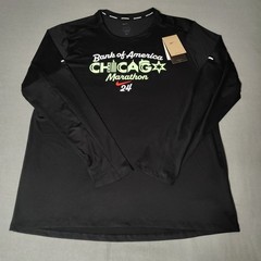 Nike Running Mens Size XL BOA Chicago Marathon 2024 Long Sleve Miler FV6333-010