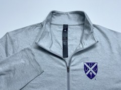 Lululemon Soft Jersey 1/4 Zip Mens Size Large Gray Pullover Style: LM3ES1S NWOT