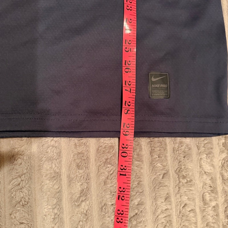 Men’s Nike Pro Dri-FIT Short Sleeve Compression Shirt Size Large Charcoal Gray gallery