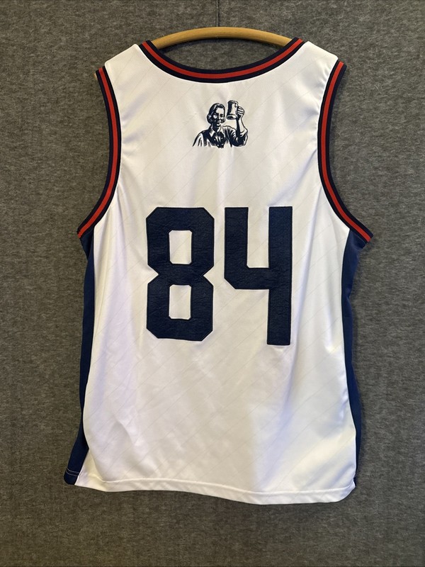 Sam Adams Beer Basketball Jersey, Size: XL, Color: Red, White, & Blue #84 gallery