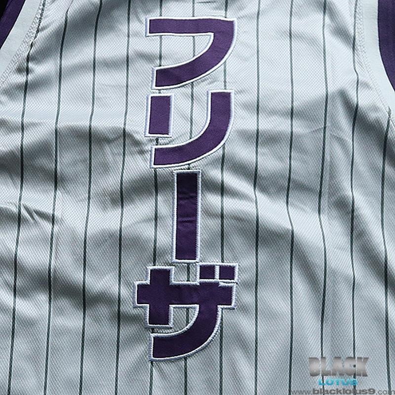 Dragon Ball Z Frieza Basketball Jersey DBZ Purple Pinstripe BoxLunch size Large gallery
