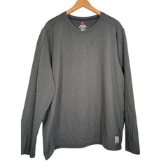 RUGGED ELEMENTS Mens Gray Long Sleeve Crew Neck T-Shirt Durable Utility XXL TTG