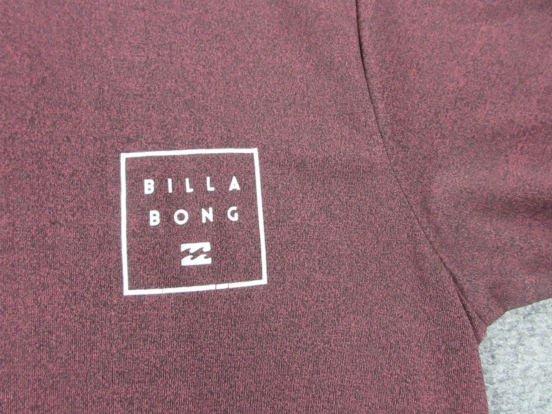 Billabong Surf Shirt Mens Small Red Long Sleeve UPF 50+ UV Protection Top gallery