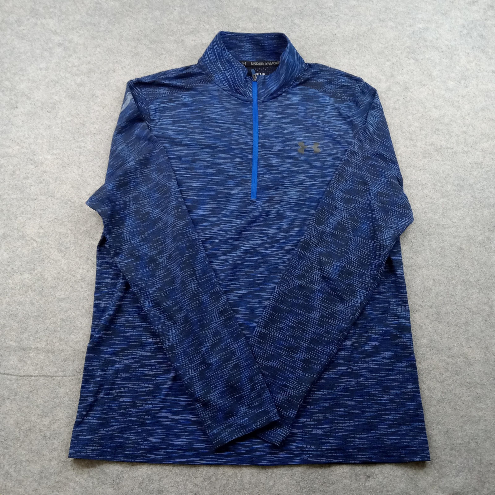 Under Armour Pullover Mens Large Blue HeatGear 1/4 Zip Athletic Top gallery