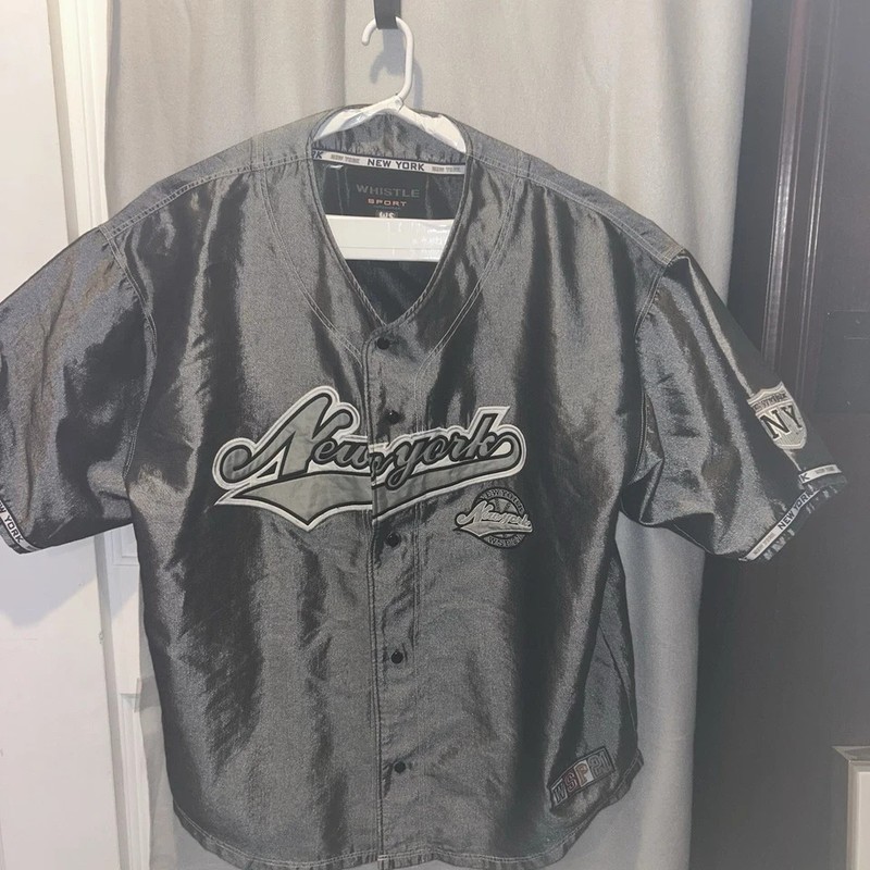 New York Baseball Jersey Men’s XXXl Y2K Hip Hop 3m Reflective Whistle Sport gallery