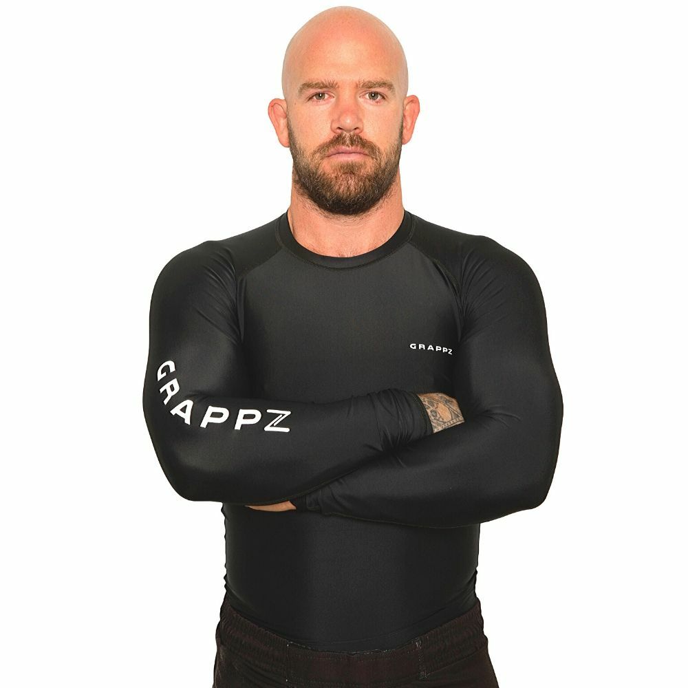 Grappz Long Sleeve Rashguard, Athletic Base Layer Compression Shirt for Men gallery