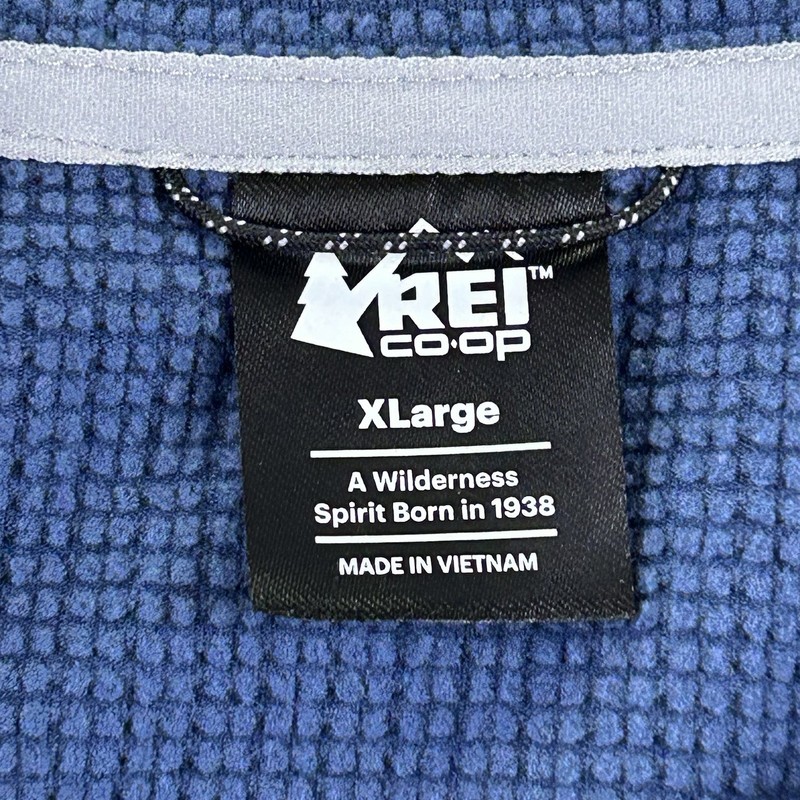 REI Co op Hybrid Grid Fleece 1/4 Zip Mens XL Running Hiking Outdoor Reflective gallery