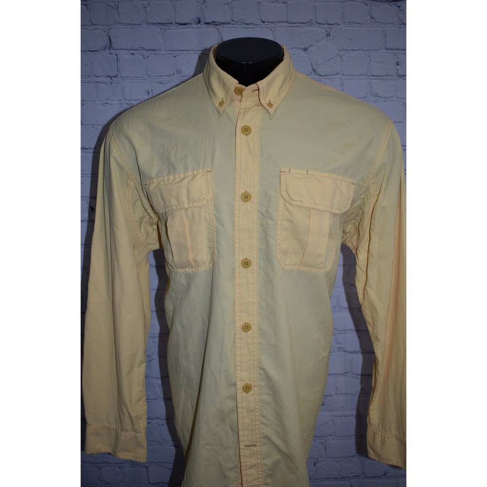 Duluth Trading Working Performance Fishing Shirt Mens Size Large Vented Nylon