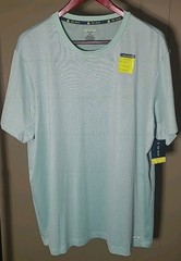 Tek Gear Dry Tek Shirt Men’s XL Teal Green Short Sleeve Athletic Gym Training