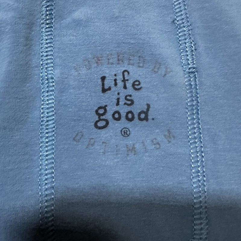 Life Is Good 1/4 Zip Pullover Mens Large Blue gallery
