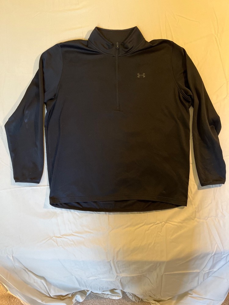 Under Armour 1/4 zip pullover coldgear dark blue polyester