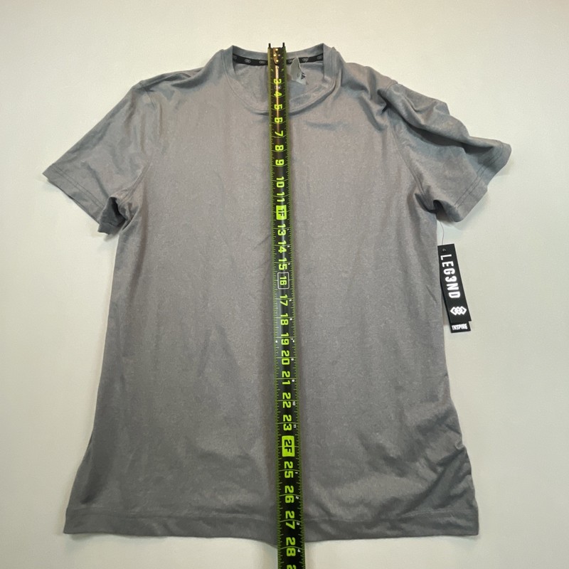 NWT Legend By Inspire Men's Athletic Gray Spotted Short Sleeve T-Shirt Size M gallery