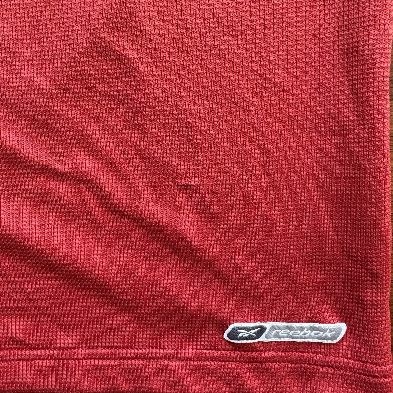 Vintage Reebok Play-Dry Activewear T-Shirt Mens Large Knit Red White Blue gallery