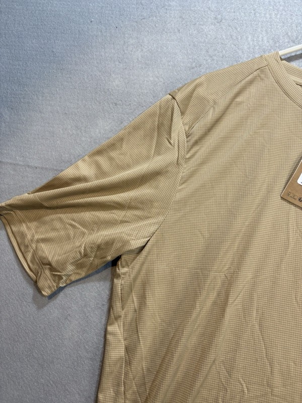 North Face “Shadow” Short Sleeve NWT Sun Shirt Khaki Stone Tan UPF 40+ Sz XL gallery