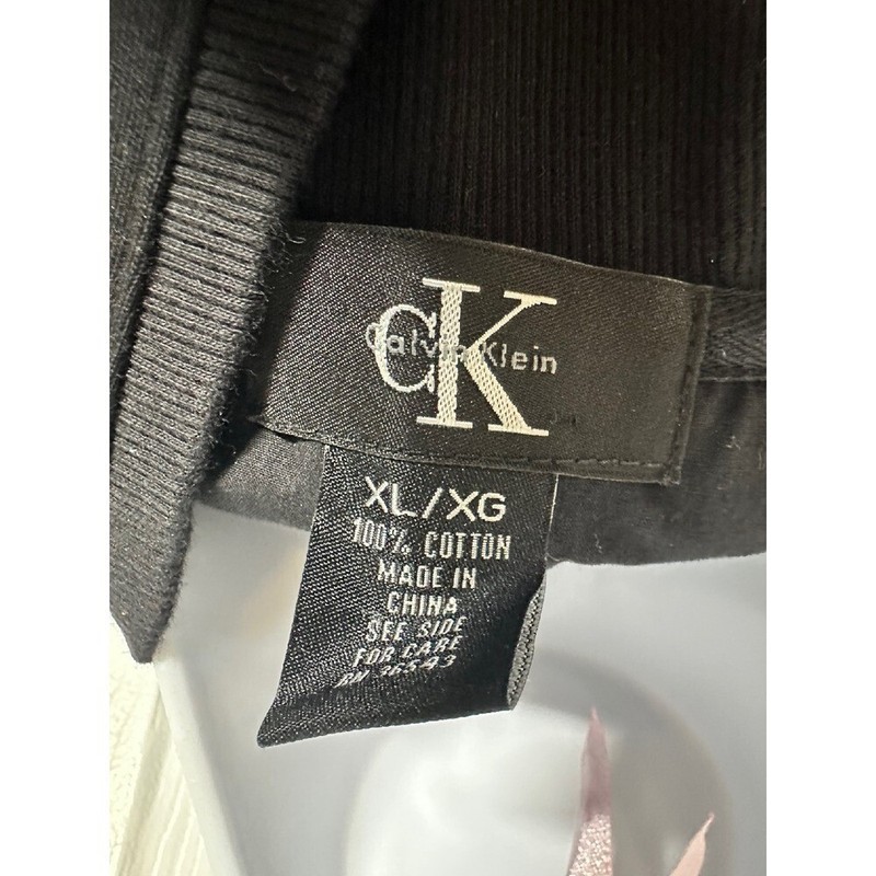 Calvin Klein Black Men's Pullover 1/4 Zip Long Sleeve Athletic Top XL gallery