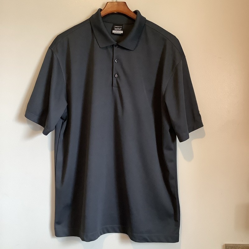 Nike Golf Polo Shirt Men’s Polo Performance Matte Gray Polyester Size XLarge XL gallery