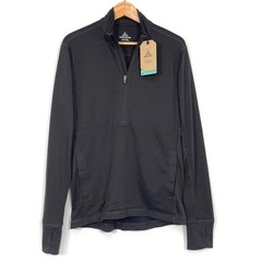 NWT prAna JARVIS 1/2 Zip Performance Pullover Top Base Layer Wool Blend, Men’s S