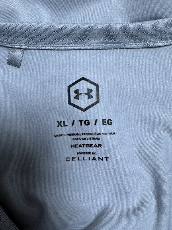 Under Armour HeatGear RUSH Crew Neck Pullover Long Sleeve Gray Athletic XL gallery