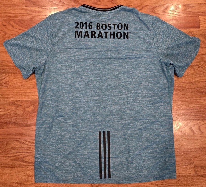 Adidas Boston Marathon 2016 Shirt Size XXL NEW w/ Tags Double Sided Blue 120th gallery