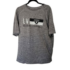 NFL Team Apparel Las Vegas Raiders Shirt Mens XL Grey Space Dye Graphic Tee