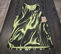 Nike Men’s Dri-FIT ADV AeroSwift AOP Running Singlet Tank Top Volt/Black Size S