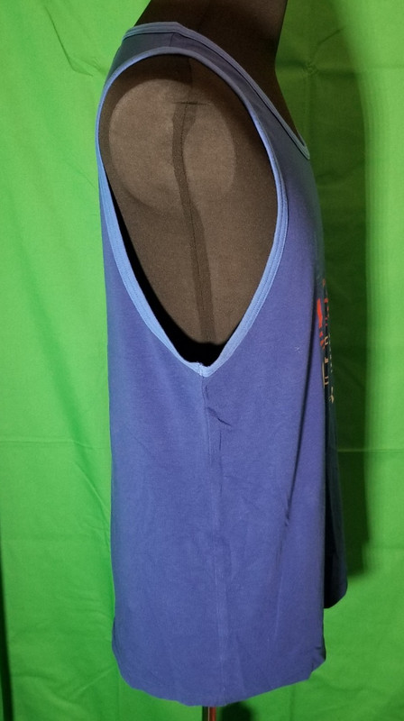 Under Armour Mens Medium USA RWB Logo Light Blue Piping Loose 4th America Tank gallery