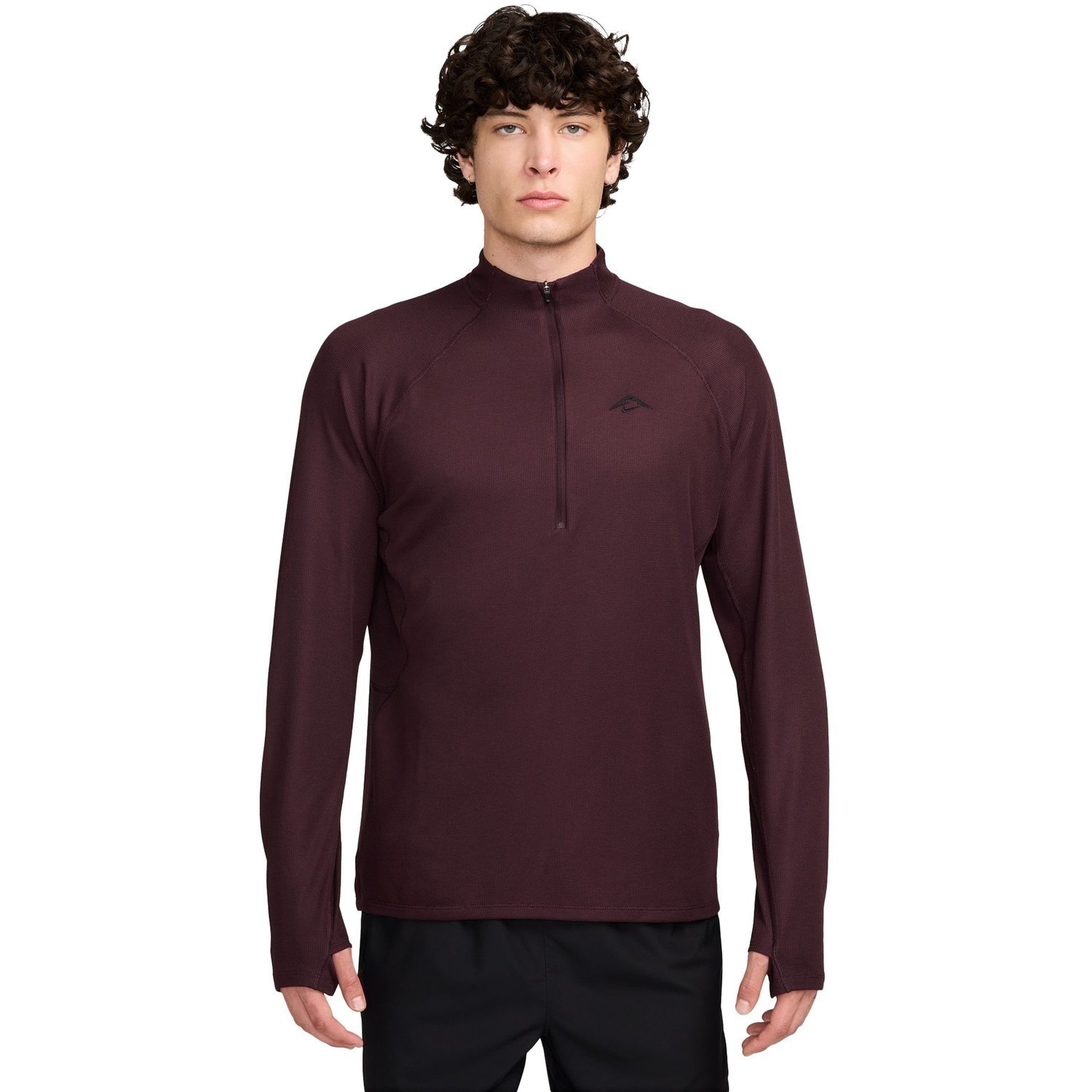 Nike Trail Dri-Fit Wool Blend 1/2 Zip Mid Layer Running Shirt (FV9994-652) Sz L gallery