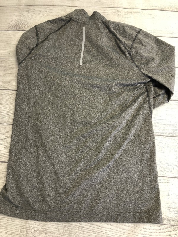 Reebok Shirt Mens Small Gray Base Layer Mock Neck Athletic Running Training gallery