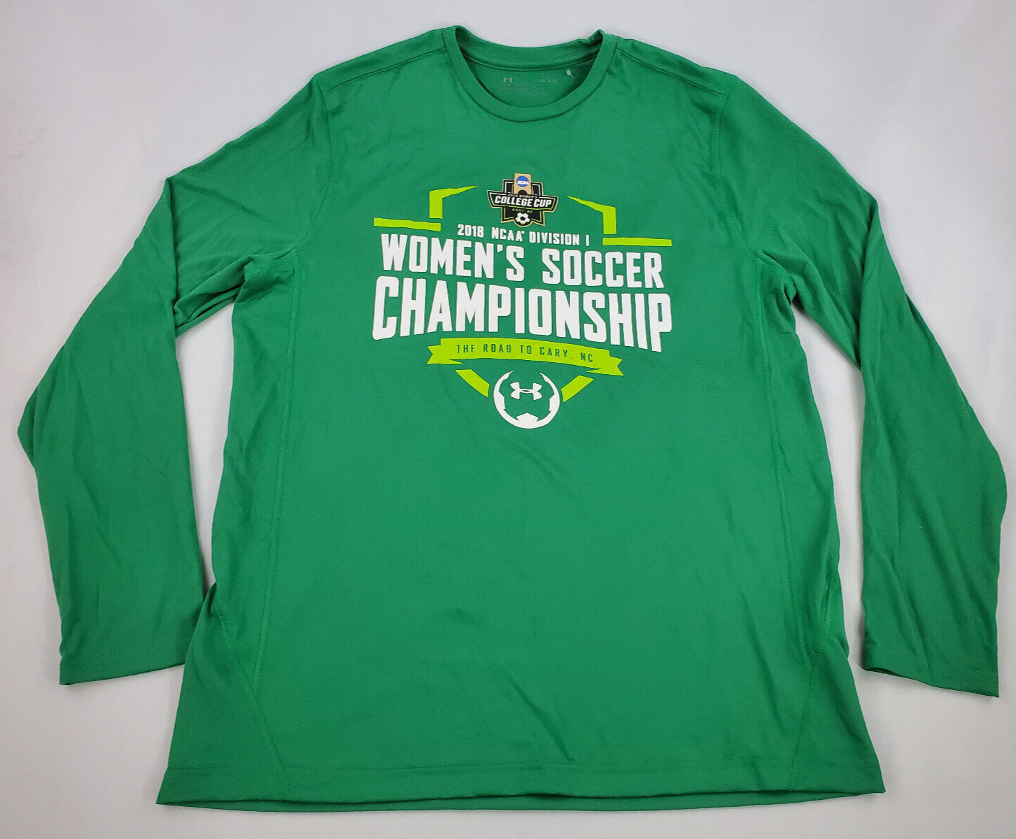 UNDER ARMOUR men shirt NCAA 2018 D1 Championship Women's Soccer NC sz L $48 gallery