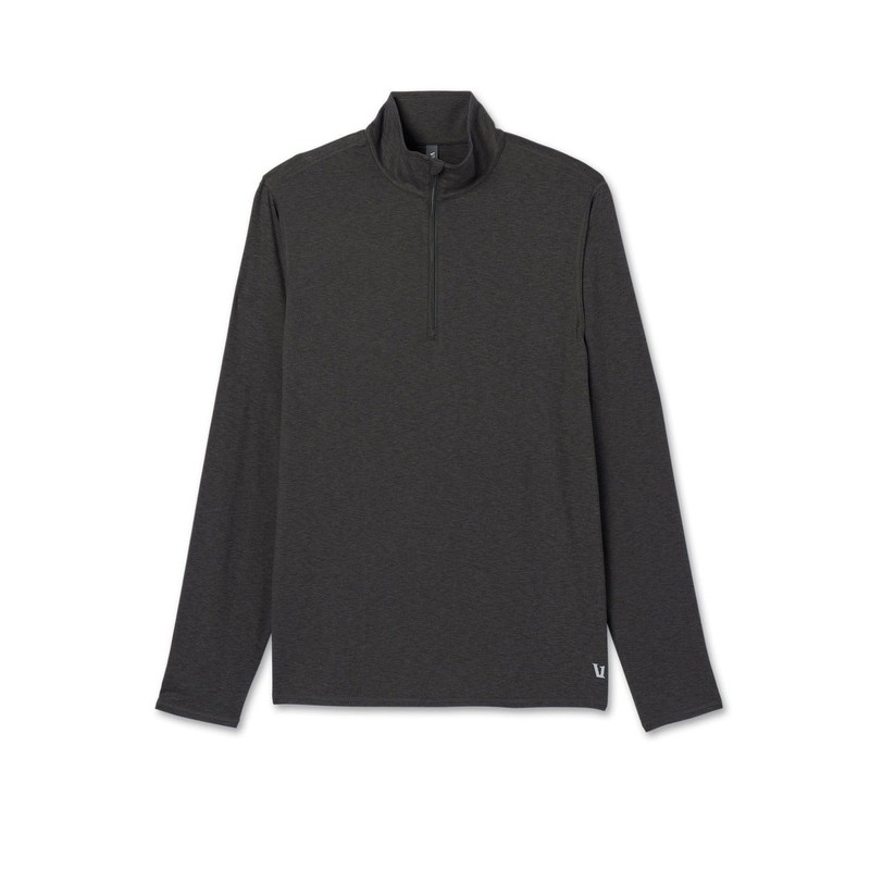 NWT Vuori Ease Performance Half Zip 2.0 Pullover Mens Large Gray gallery