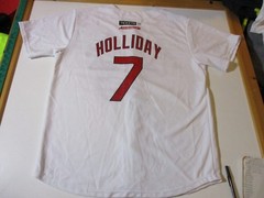 ST. LOUIS CARDINALS MATT HOLLIDAY #7 PROMOTIONAL BUTTON UP JERSEY-XL RARE SGA