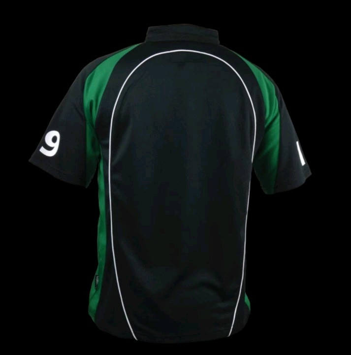 Guinness Irish Ireland Black and Green Short Sleeve Performance Rugby Jersey gallery