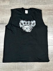 VTG Y2K Nike Tank Top Men’s XL Black Basketball Hoops Center Swoosh Streetwear