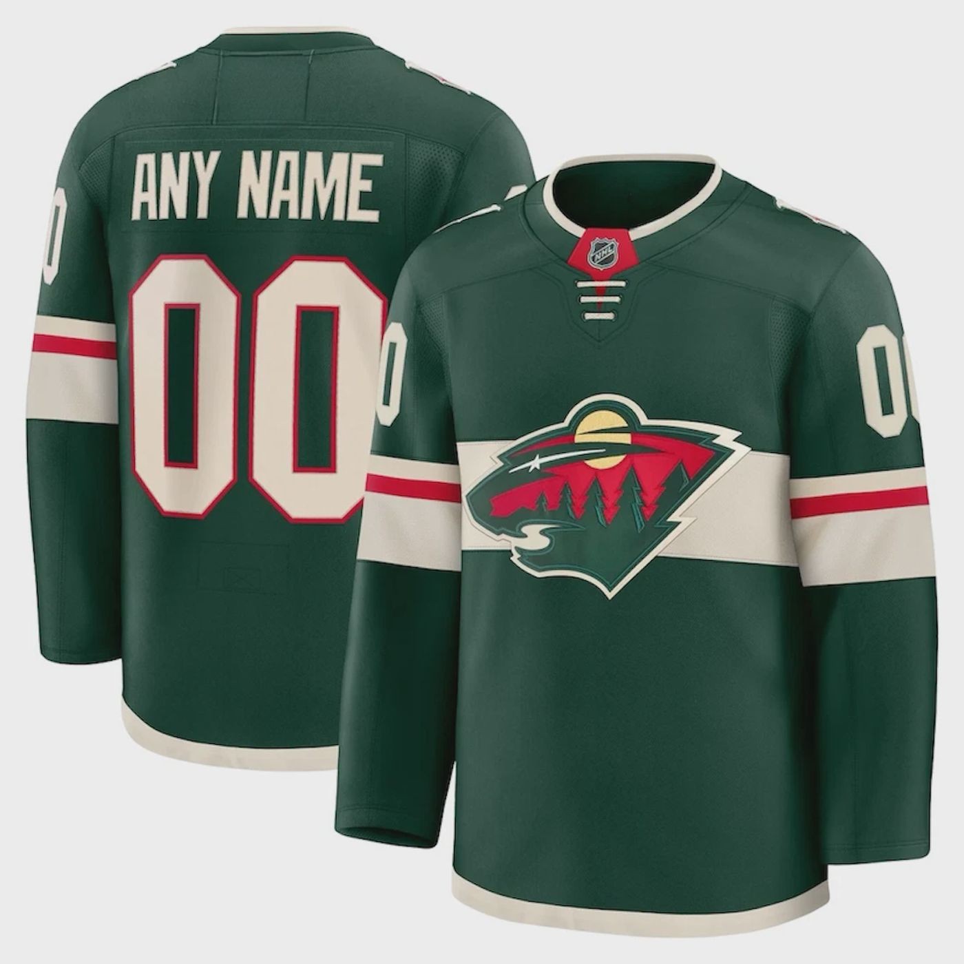 Personalized Minnesota Hockey Jersey –Stitched Custom Name & Number 3D Shirt!!! gallery