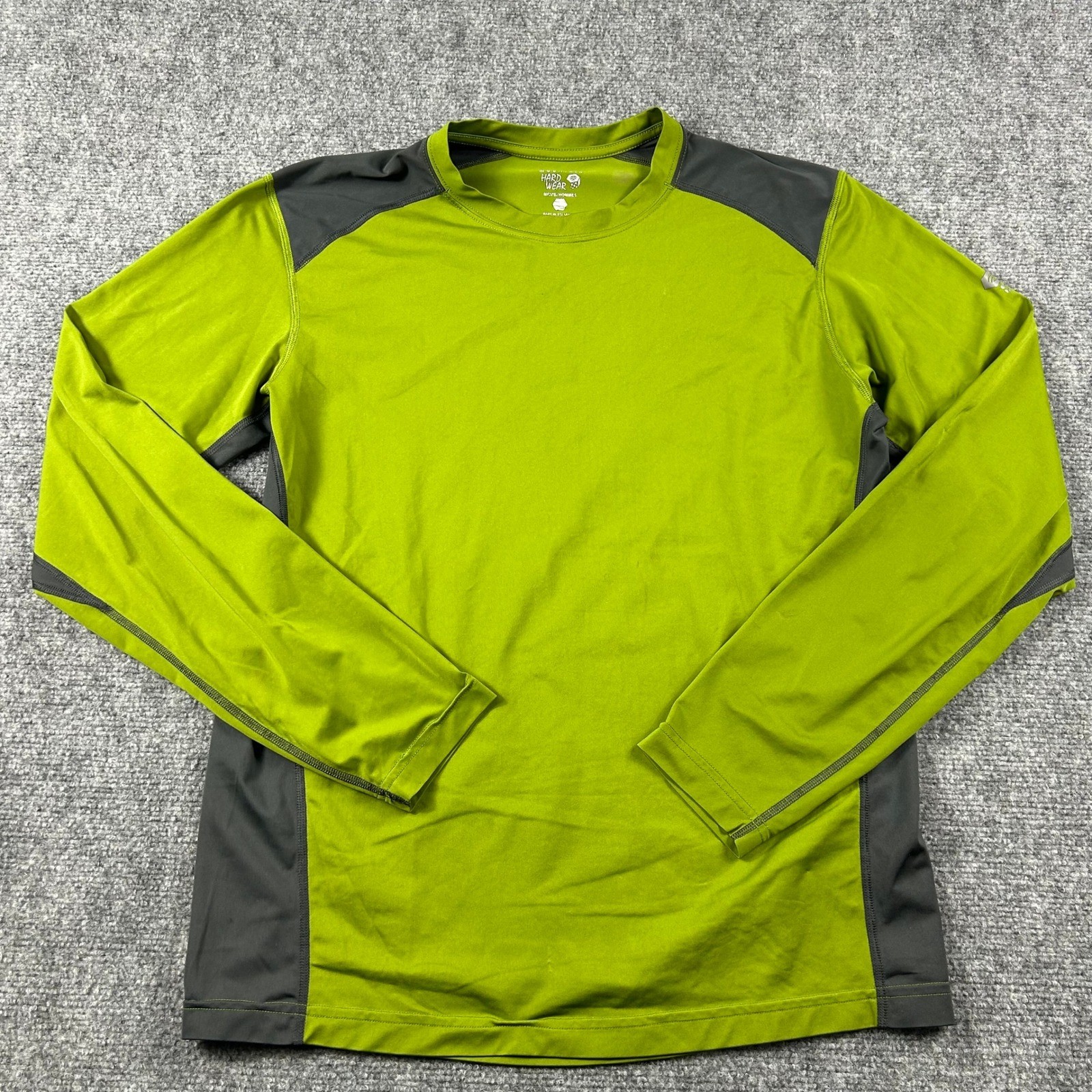 Mountain Hardwear Shirt Mens Medium Green Long Sleeve Hiking Performance Base gallery
