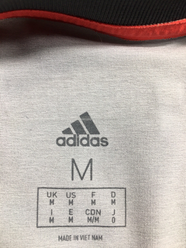 Adidas Barricade Code Shirt Men's M Gray Logo Stretch Athleticwear gallery