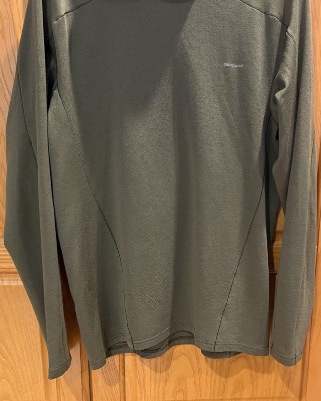Patagonia Capilene 3 Shirt Green Long Sleeve Base Layer Athletic Top Men’s Large gallery