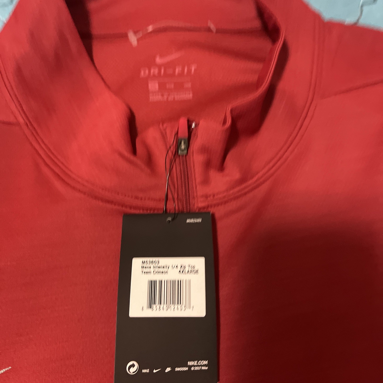 Nike Breathe Intensity 1/4 Zip Men’s Top Size 4XL Team Crimson Red Pullover NWT gallery
