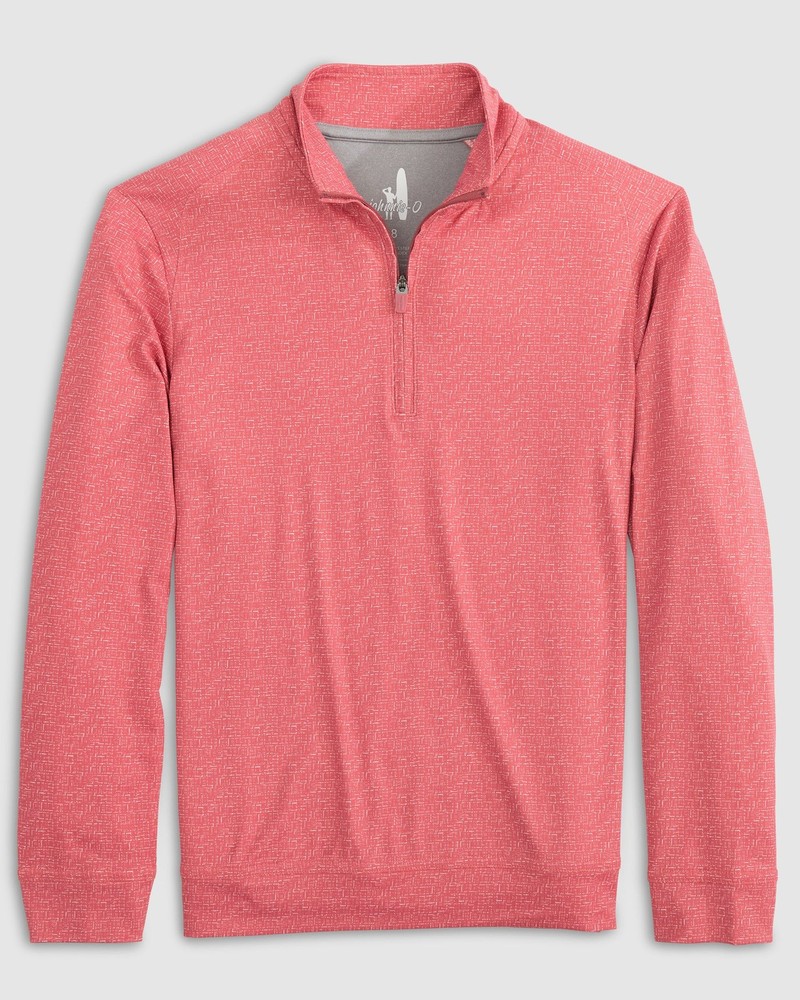 johnnie-O Miltons Jr. Printed Performance 1/4 Zip Pullover Bandana Size 12