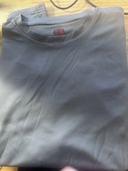SEI Gray Breathable Polyester Knit Crew Neck Short Sleeve Activewear T-Shirt L